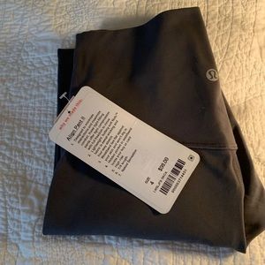 NWT lululemon align pant dark carbon 25!
